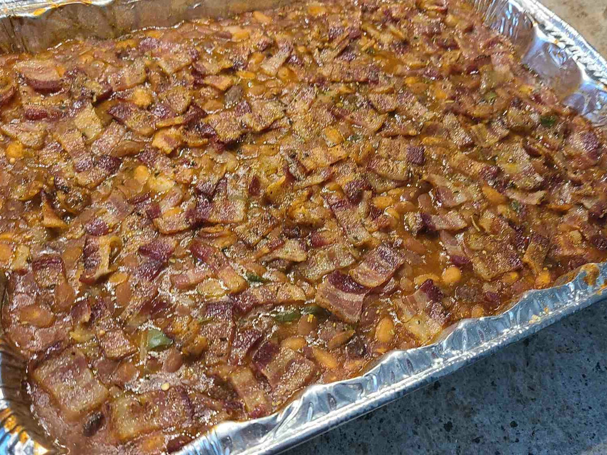 Bussin’ Southern Baked Beans