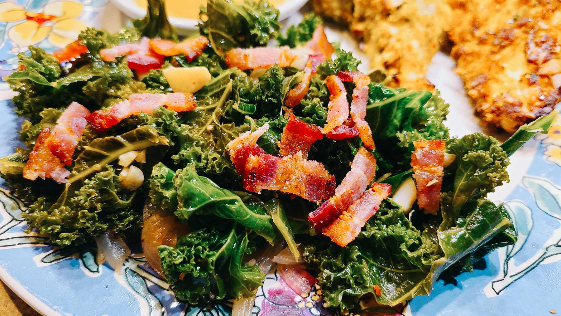 Bacon Garlic Sauteed Kale