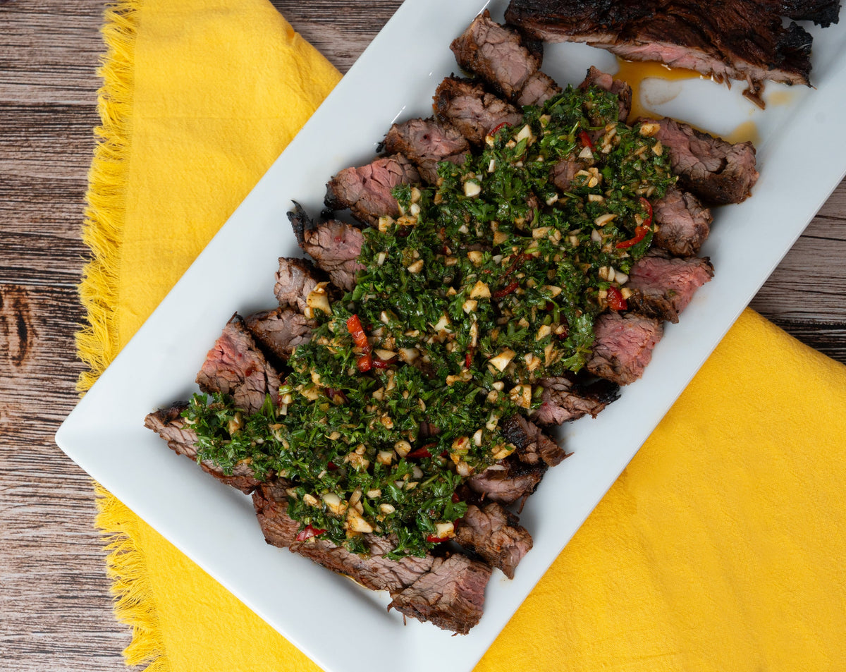 Chili Lime Chimichurri Skirt Steak