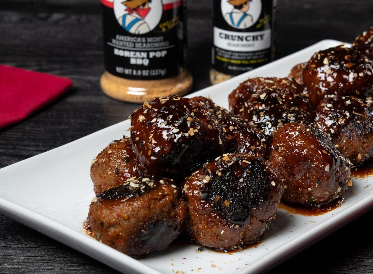 Korean BBQ Beef Meatballs
