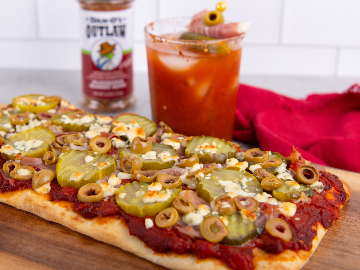 Bloody Mary Cocktail Flatbread