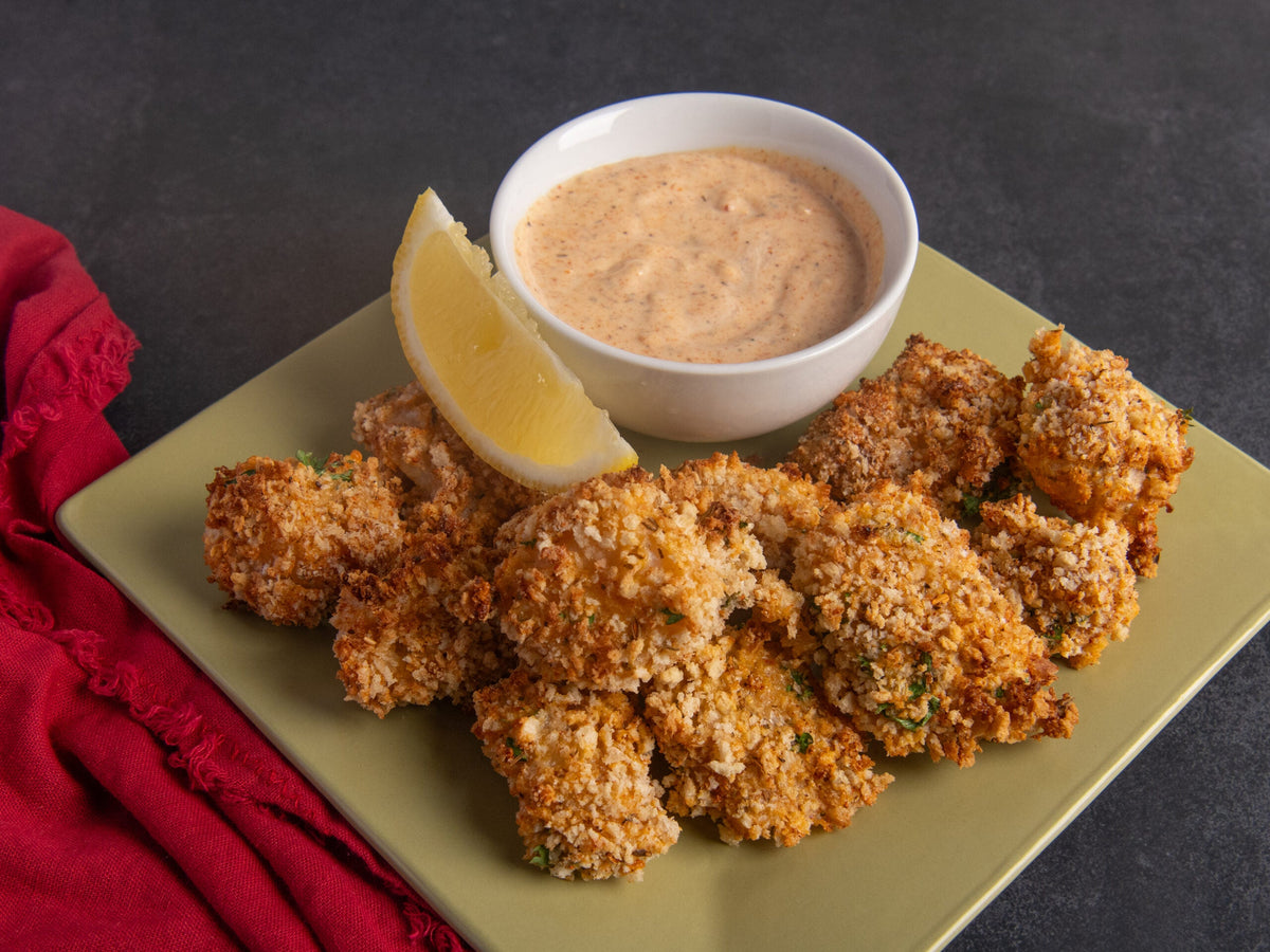 Cod Bites with Cajun Aioli