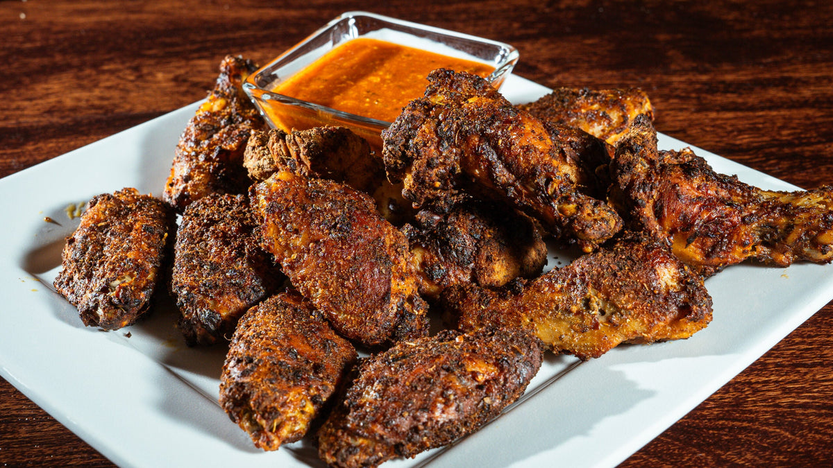 Air Fryer Buffalo Parmesan Frozen Chicken Wings