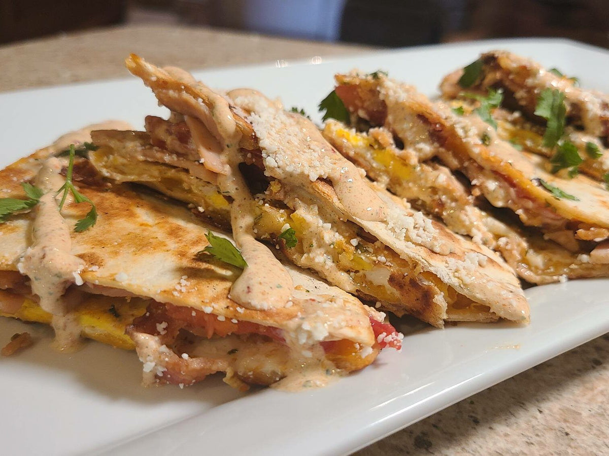 Spicy Chipotle Breakfast Quesadillas