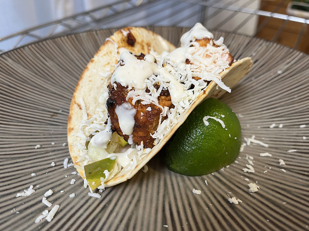 Chipotle Honey Glazed Salmon Tacos with Mango-Pineapple Salsa