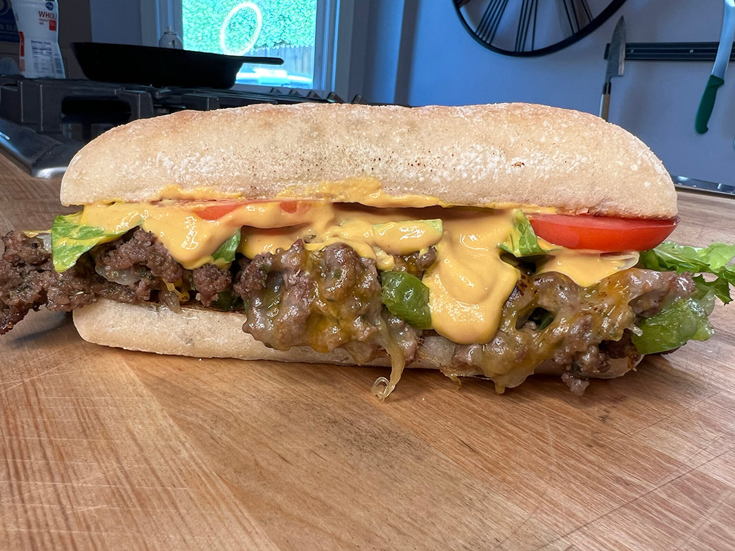 Beef Chopped Cheese Sandwiches