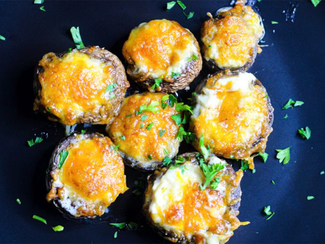 Creamy Air Fryer Mushrooms