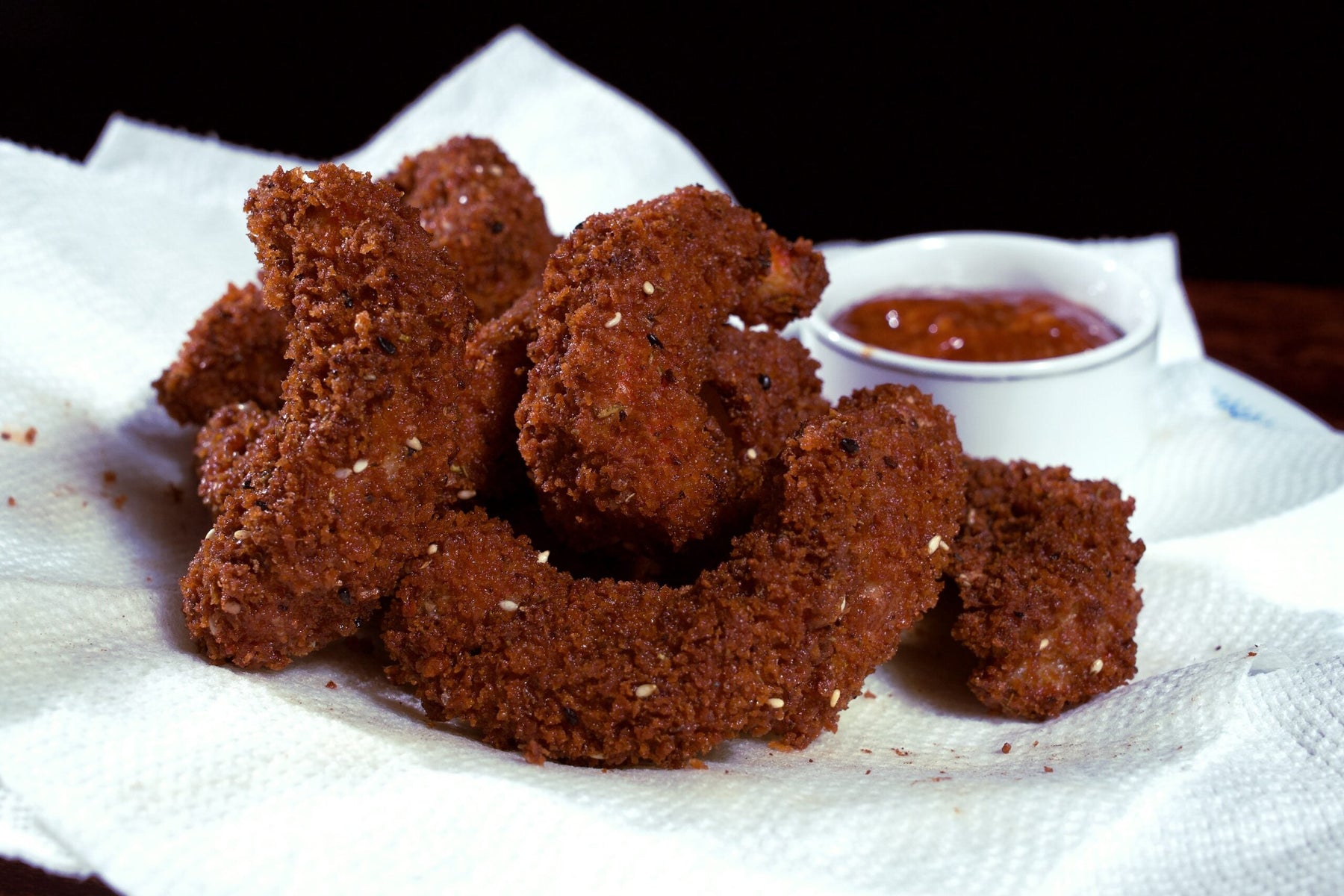 Fried Argentine Red Shrimp