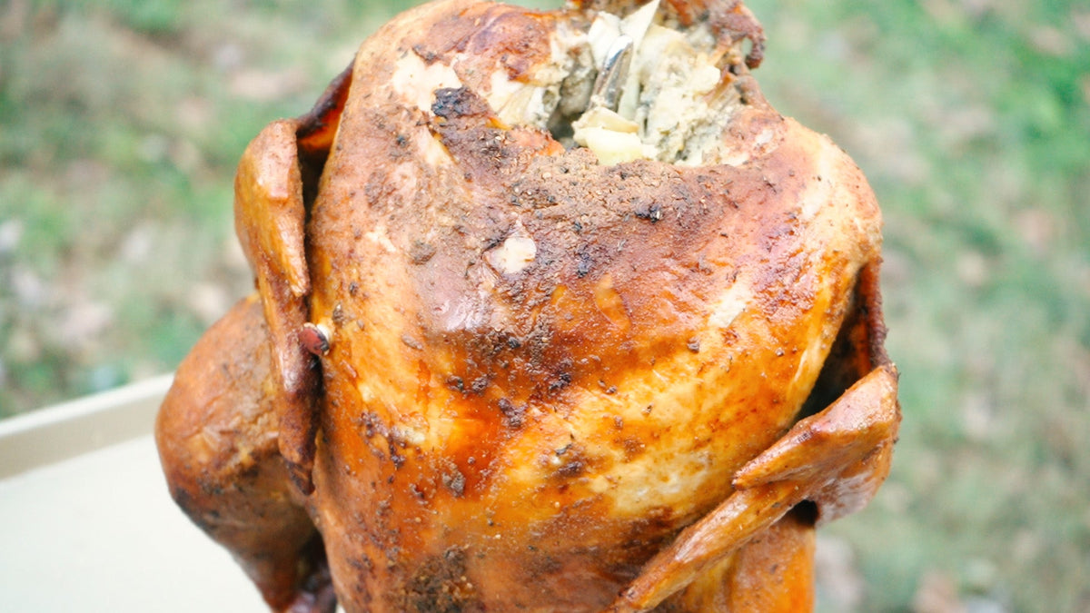 Orange Butter Injected Thanksgiving Turkey
