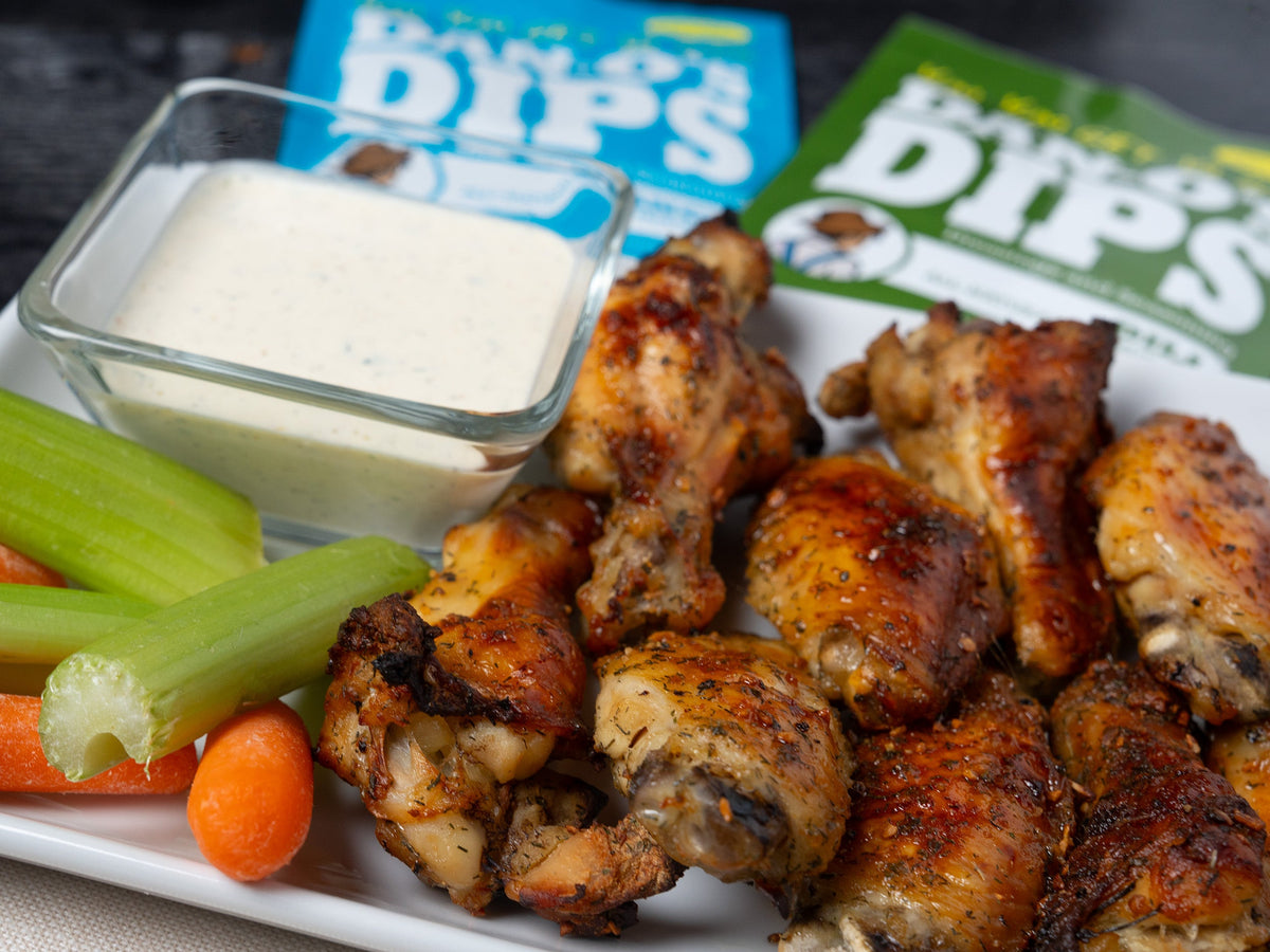 Dill Picked Wings with Dan-O's Dips Ranch