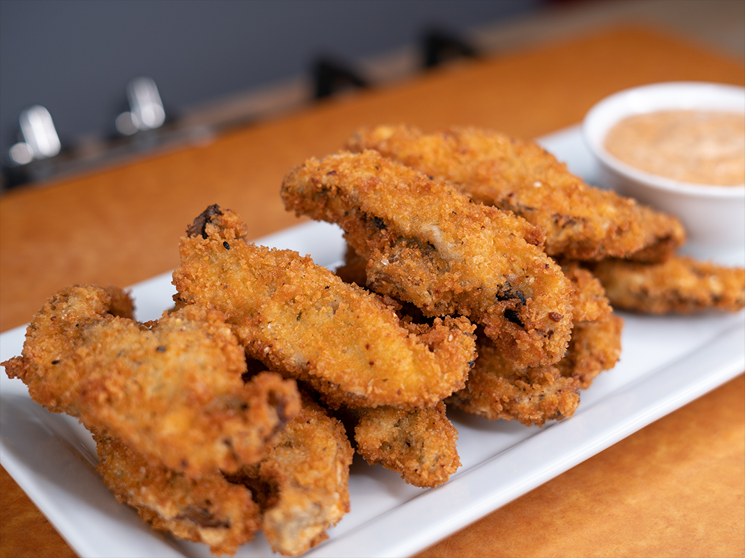 Fried Portabella Mushrooms