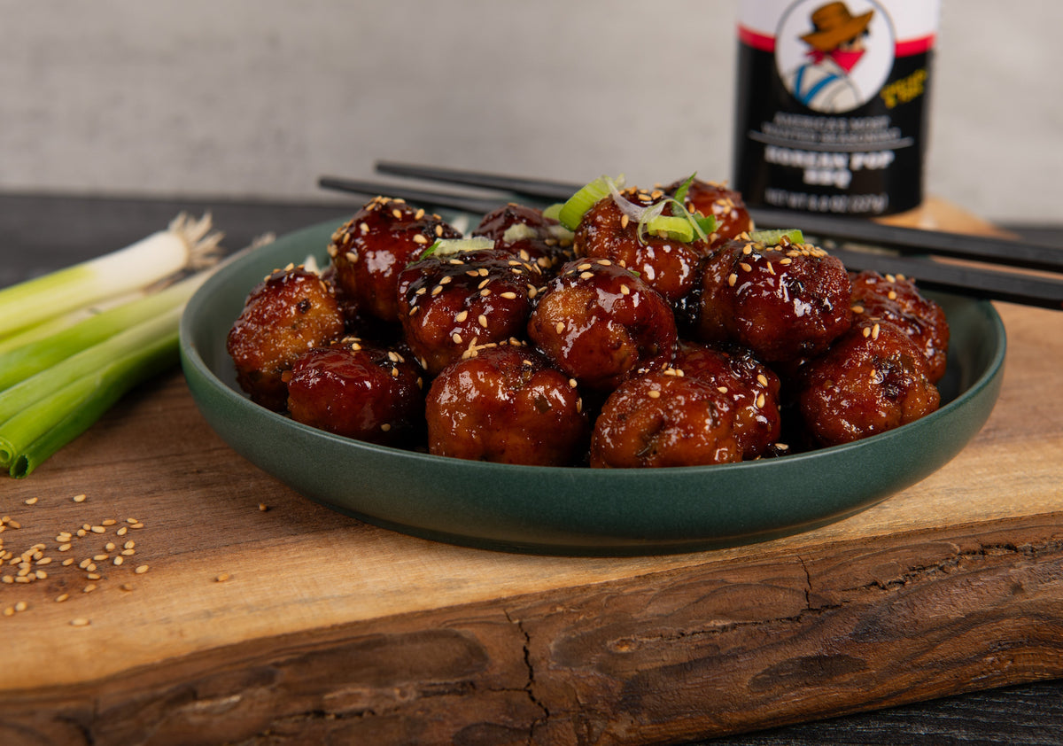 Korean BBQ Chicken Meatballs