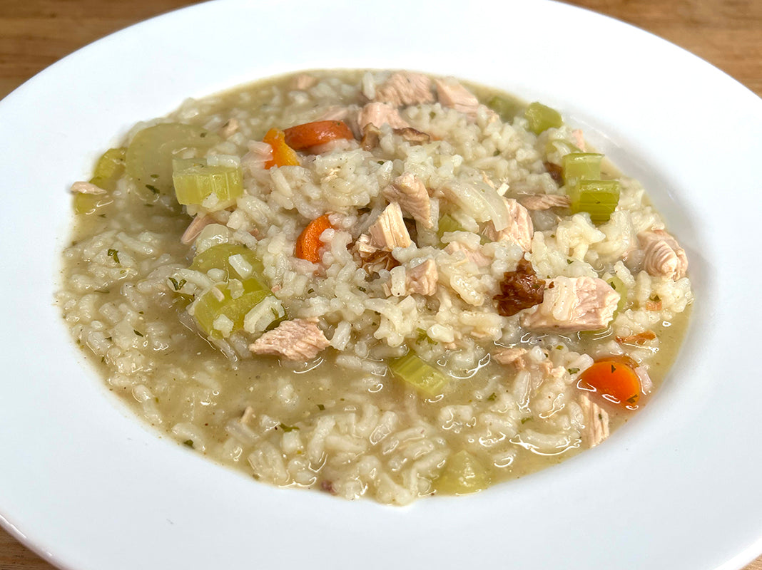 Leftover Turkey and Rice Soup