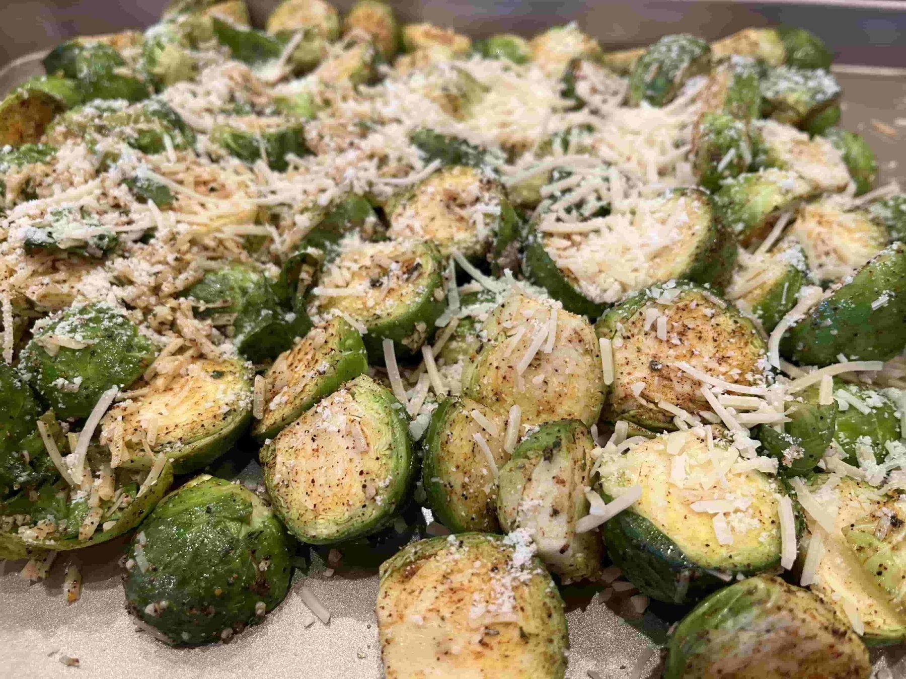 Parmesan Brussel Sprouts - Chipotle Style