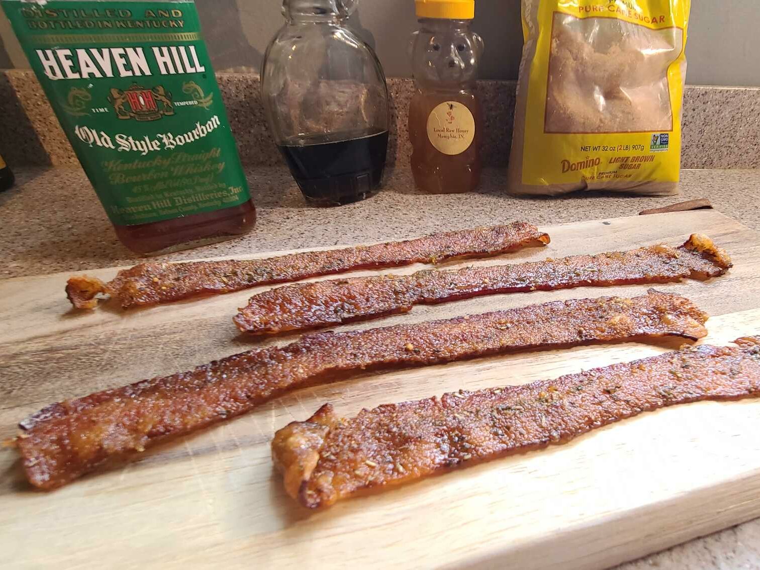 Maple Bourbon Candied Bacon