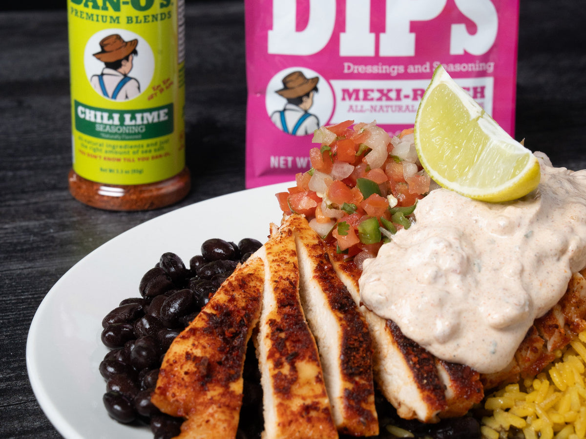 Margarita Grilled Chicken with Dan-O's Dips Mexi-Ranch & Chili Lime