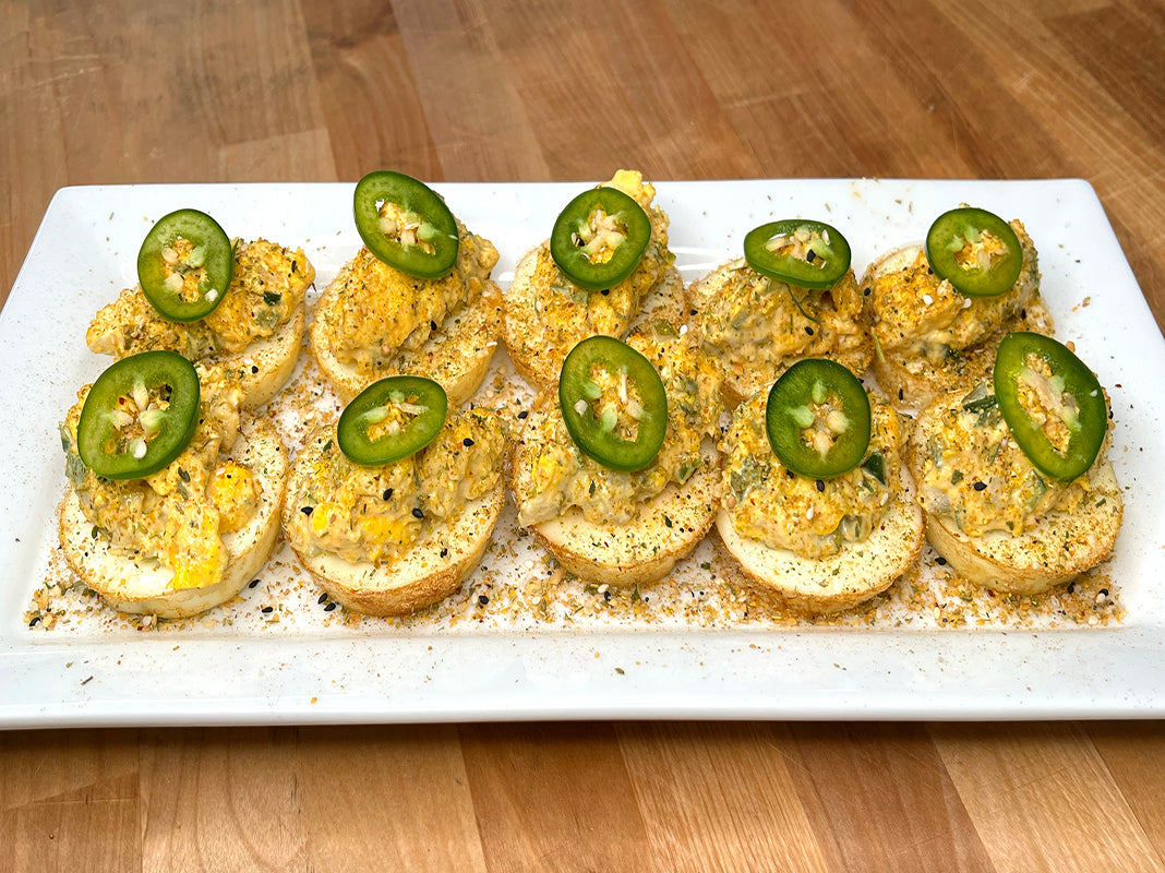 Muffin Pan Deviled Eggs