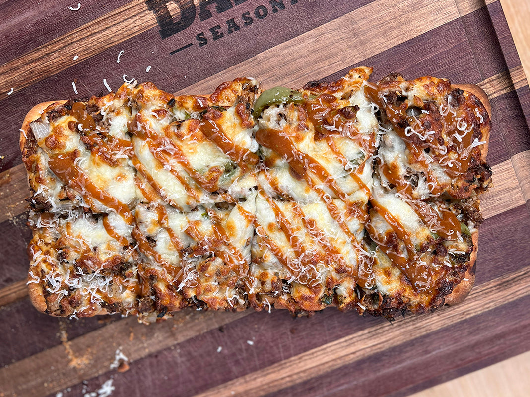 Philly Cheesesteak Flatbread