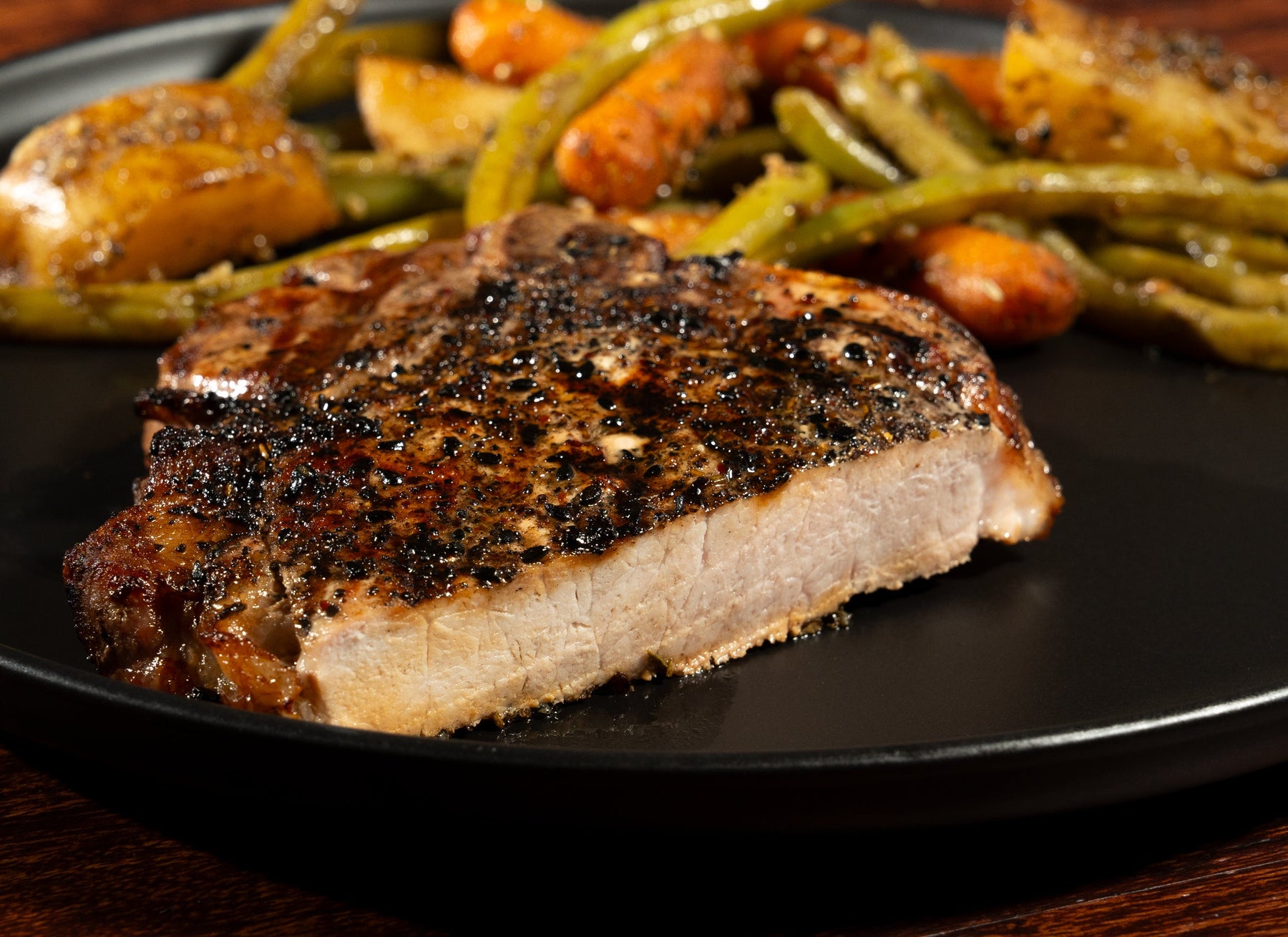 Berkshire Pork Chops and Veggies
