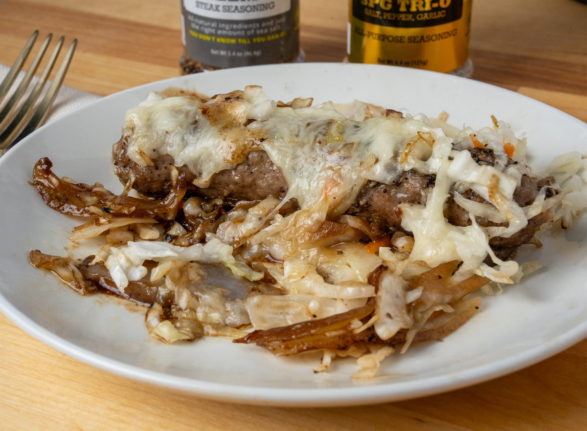 Loaded Skillet Naked Bratwurst