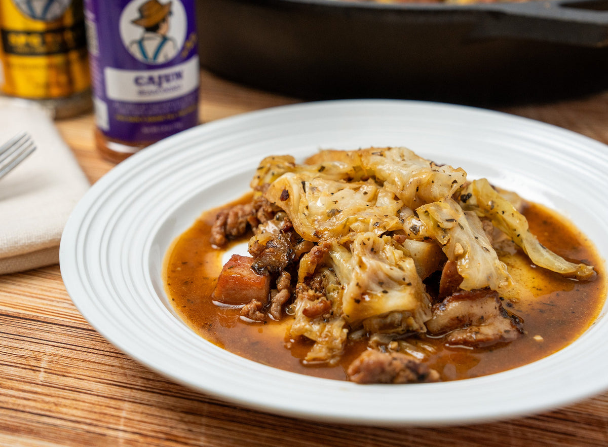 One-Pan Cajun Pork and Cabbage Skillet