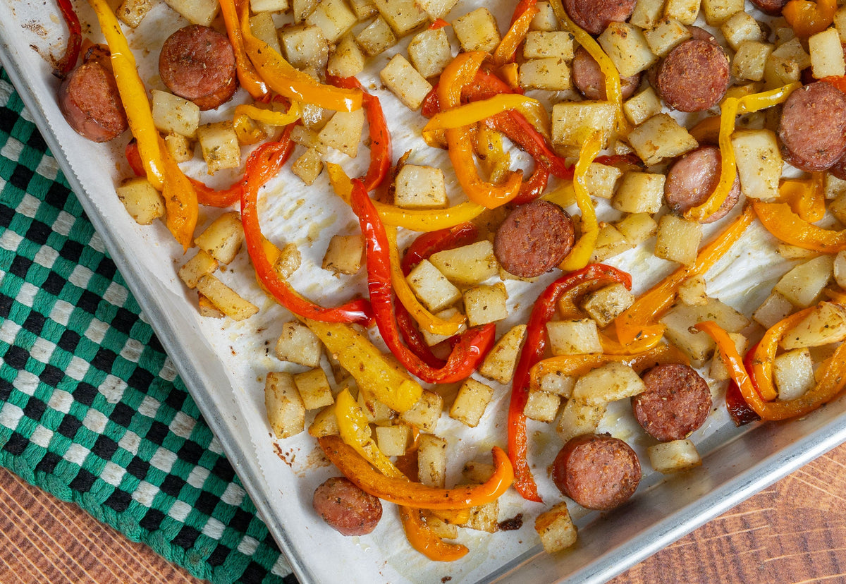 Sausage and Veggie Sheet Pan