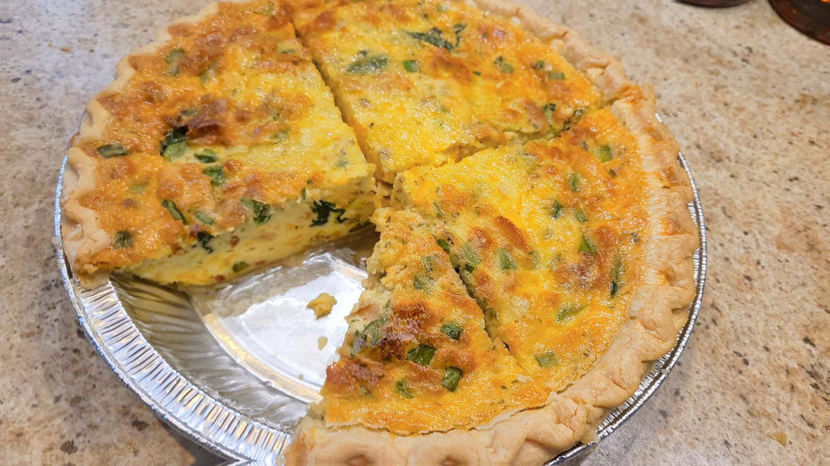 Cheese Bacon & Veggie Quiche