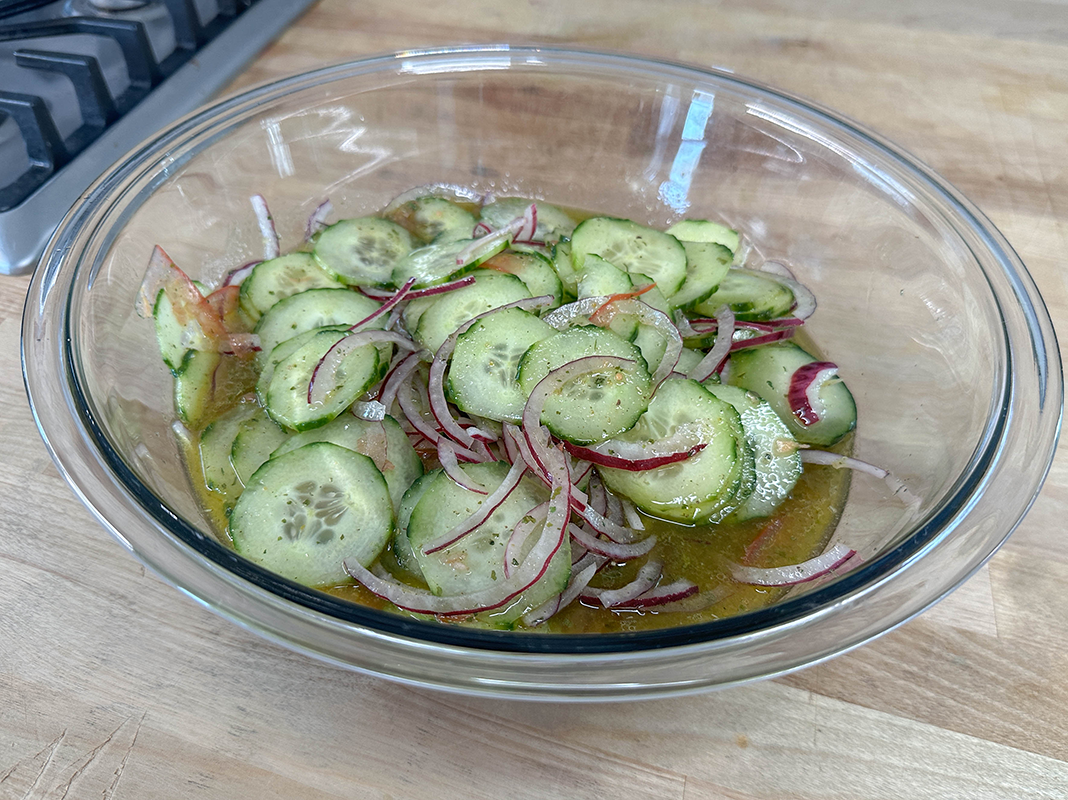 Quick and Easy Cucumber Salad