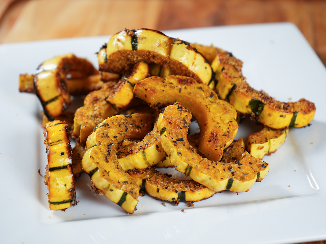 Roasted Parmesan Delicata Squash