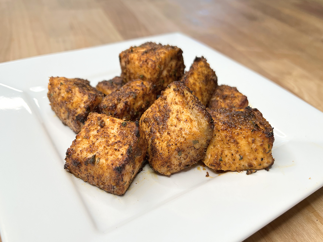 Air Fried Chipotle Salmon Bites
