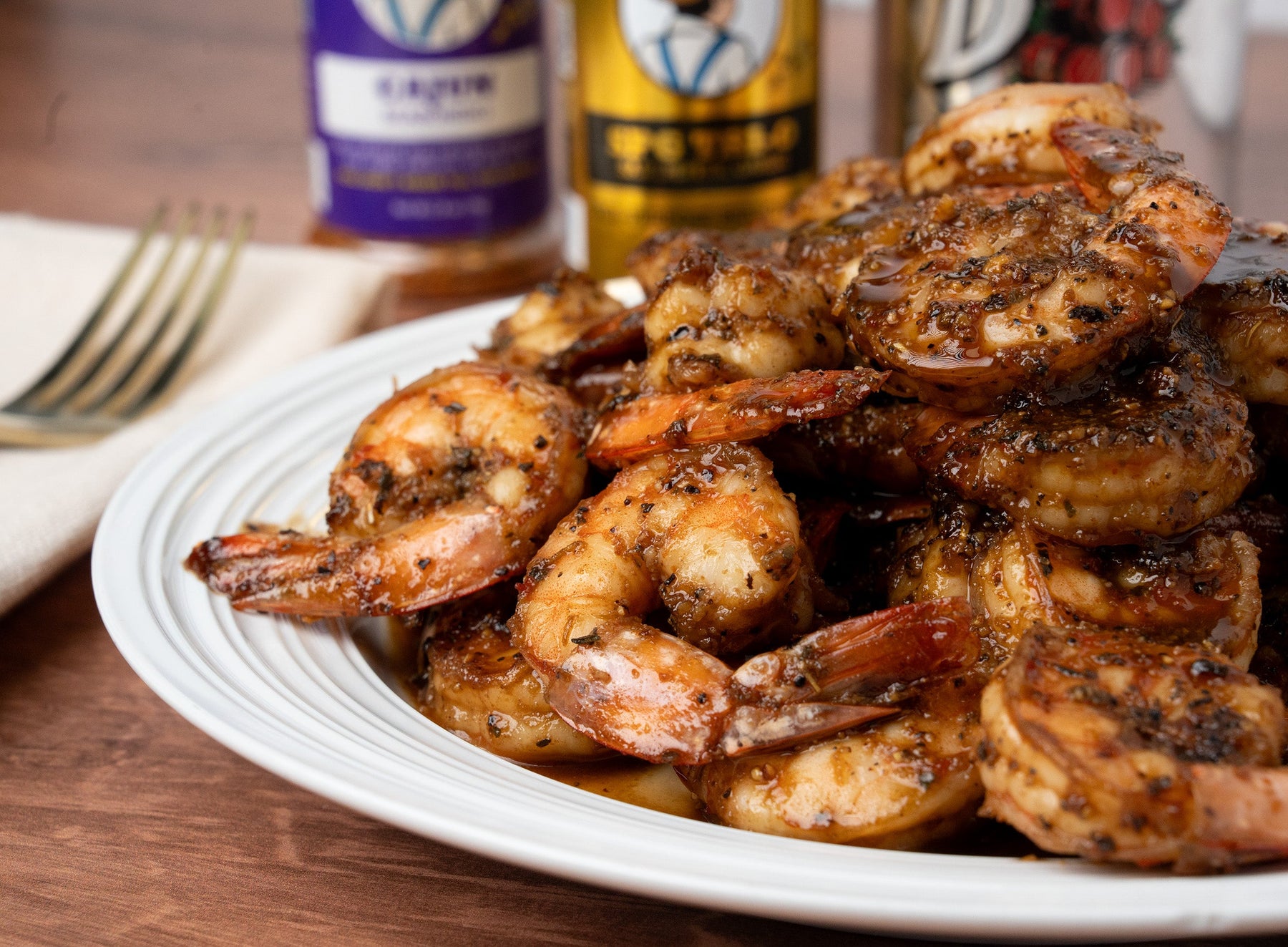 Root Beer Glazed Cajun Shrimp