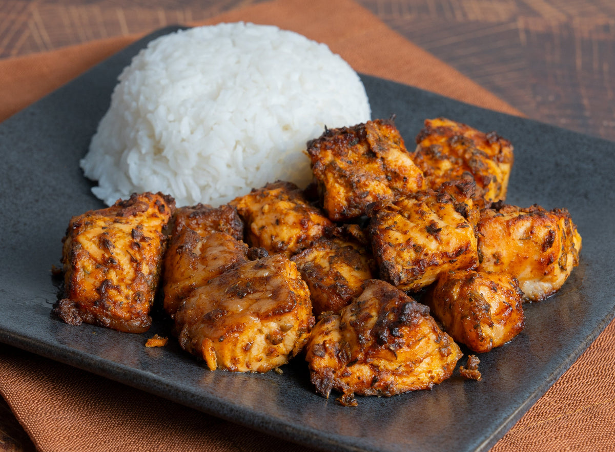 Air fryer Cajun Salmon Bites