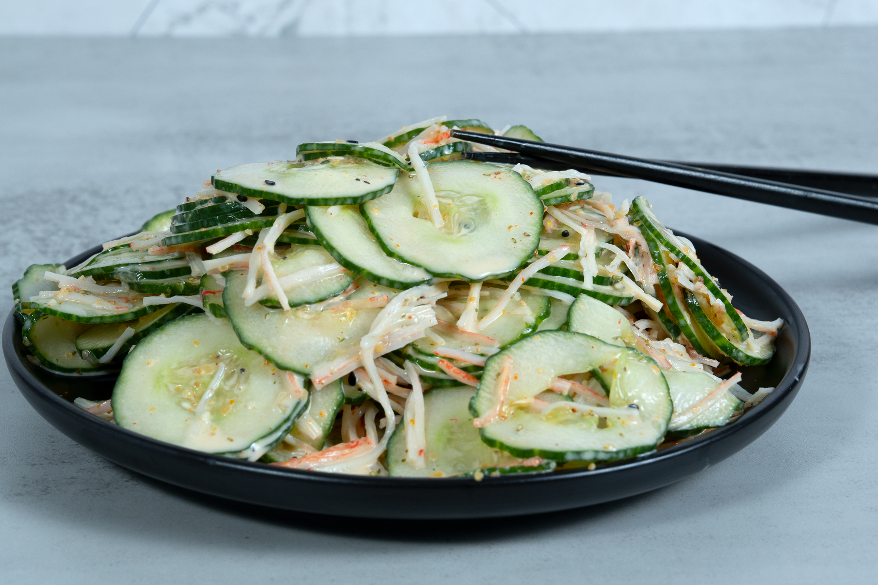 California Roll Cucumber Salad
