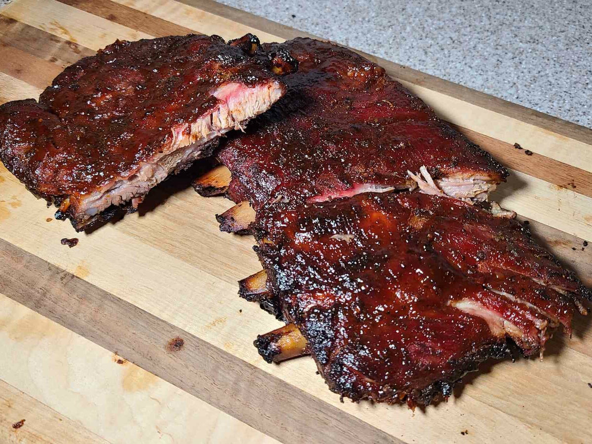 Spicy Smoked St Louis Style Ribs