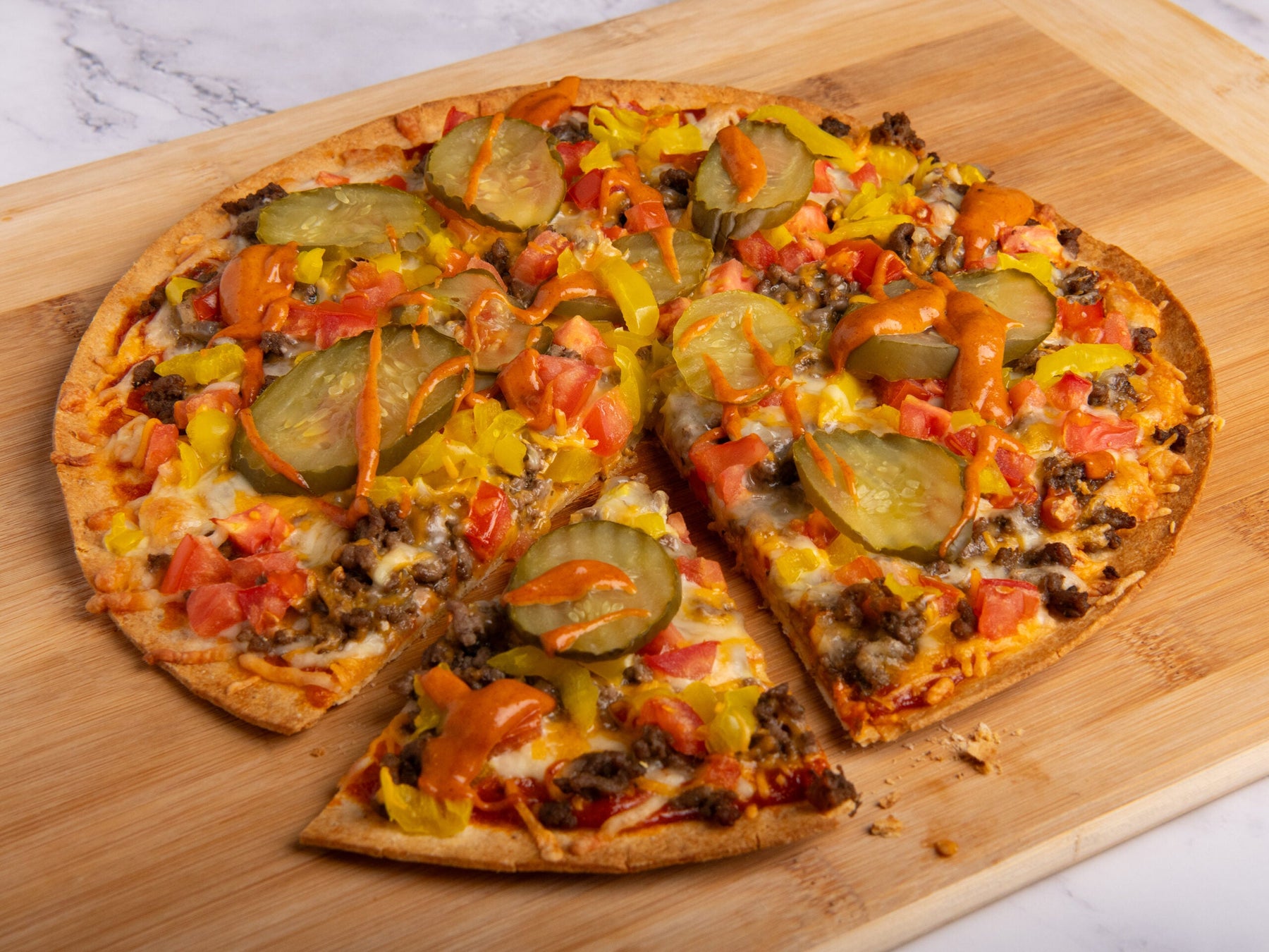 Cheeseburger Pizza