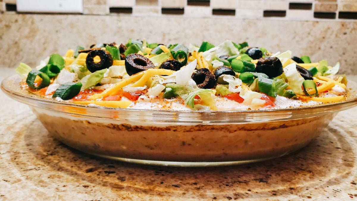 7-Layer Black Bean Taco Dip