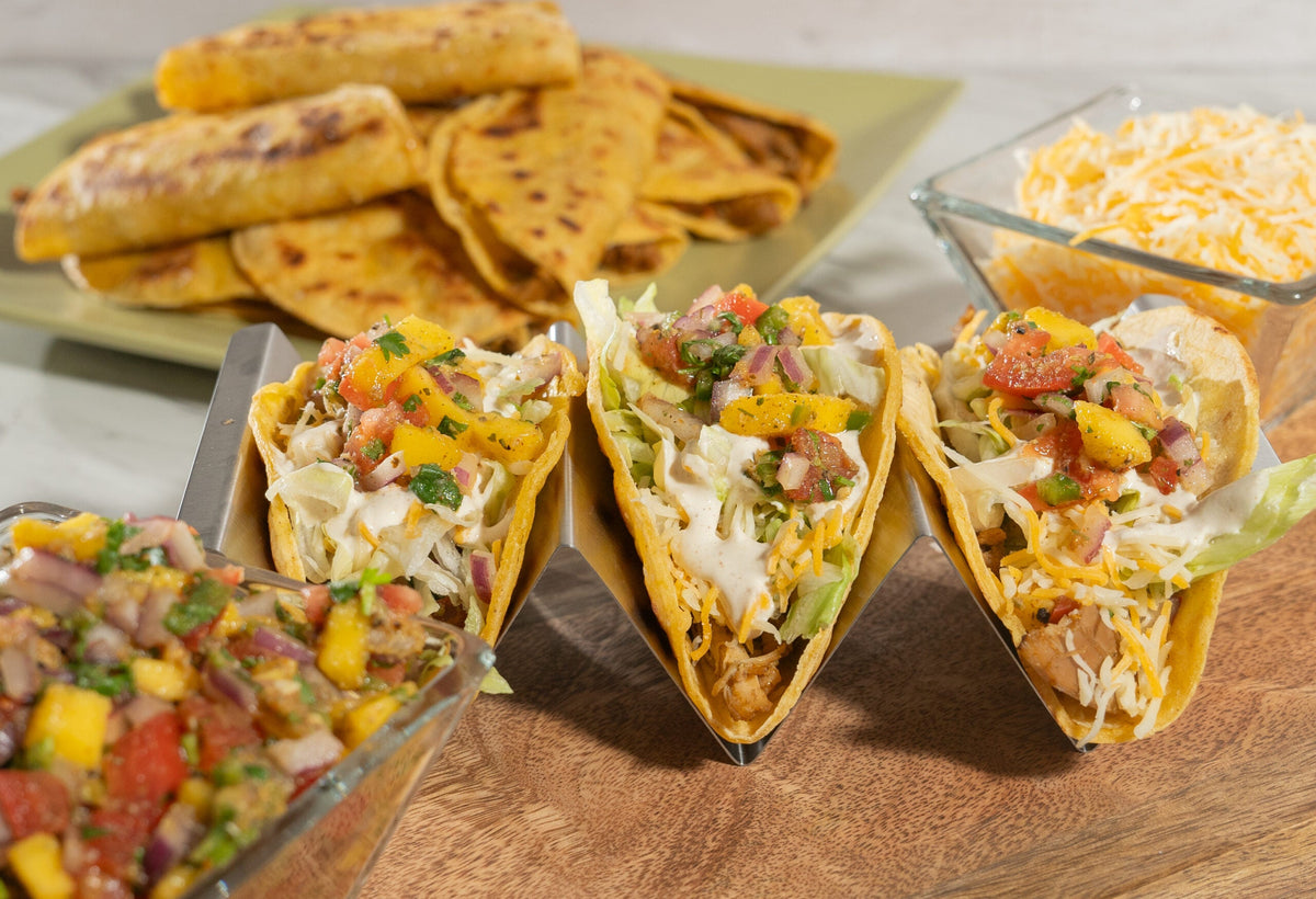 Party Chicken Tacos with Mango Pico de Gallo