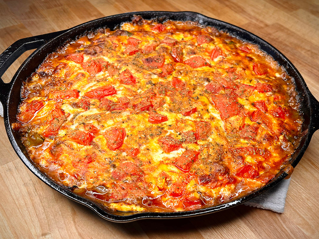 Weeknight One Skillet Tamale Pie