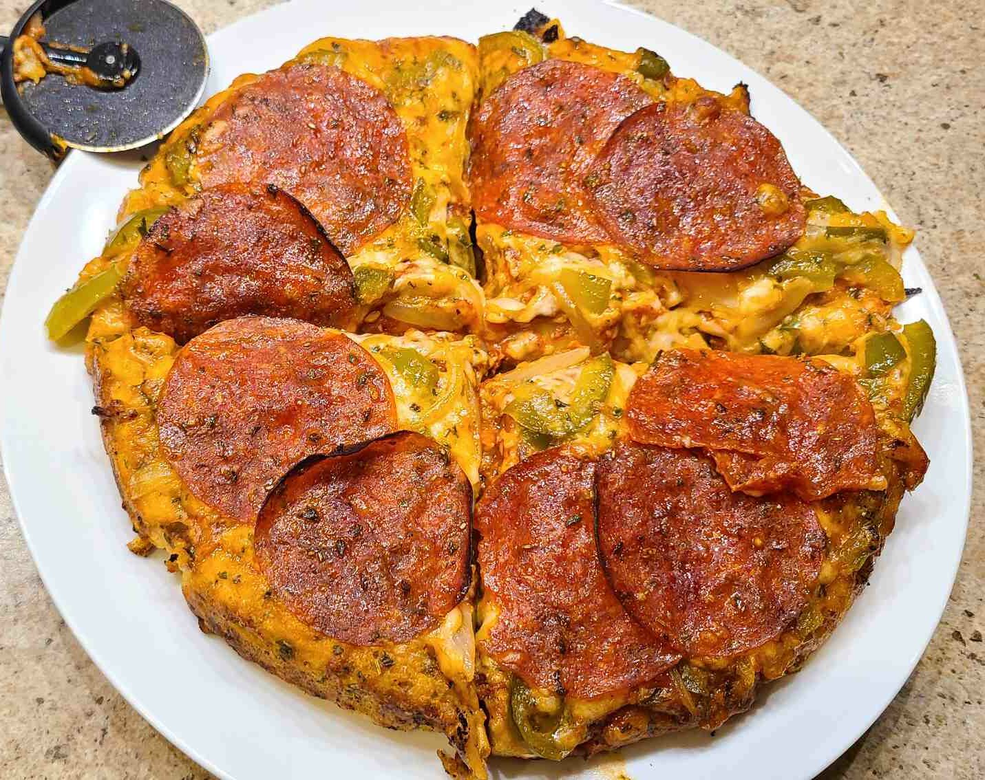 Low-Effort Upside Down TikTok Pizza