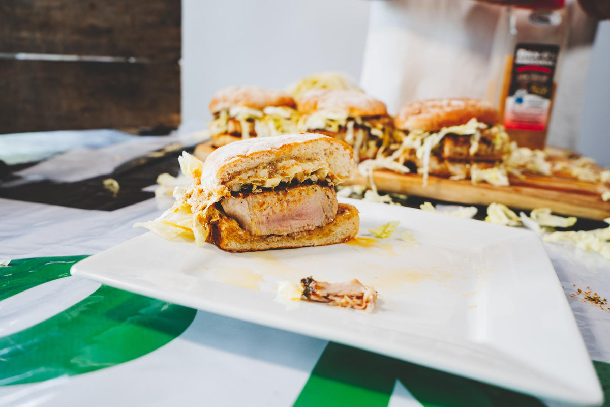 Ghost Pepper Aioli Tuna Steak Sandwich Recipe