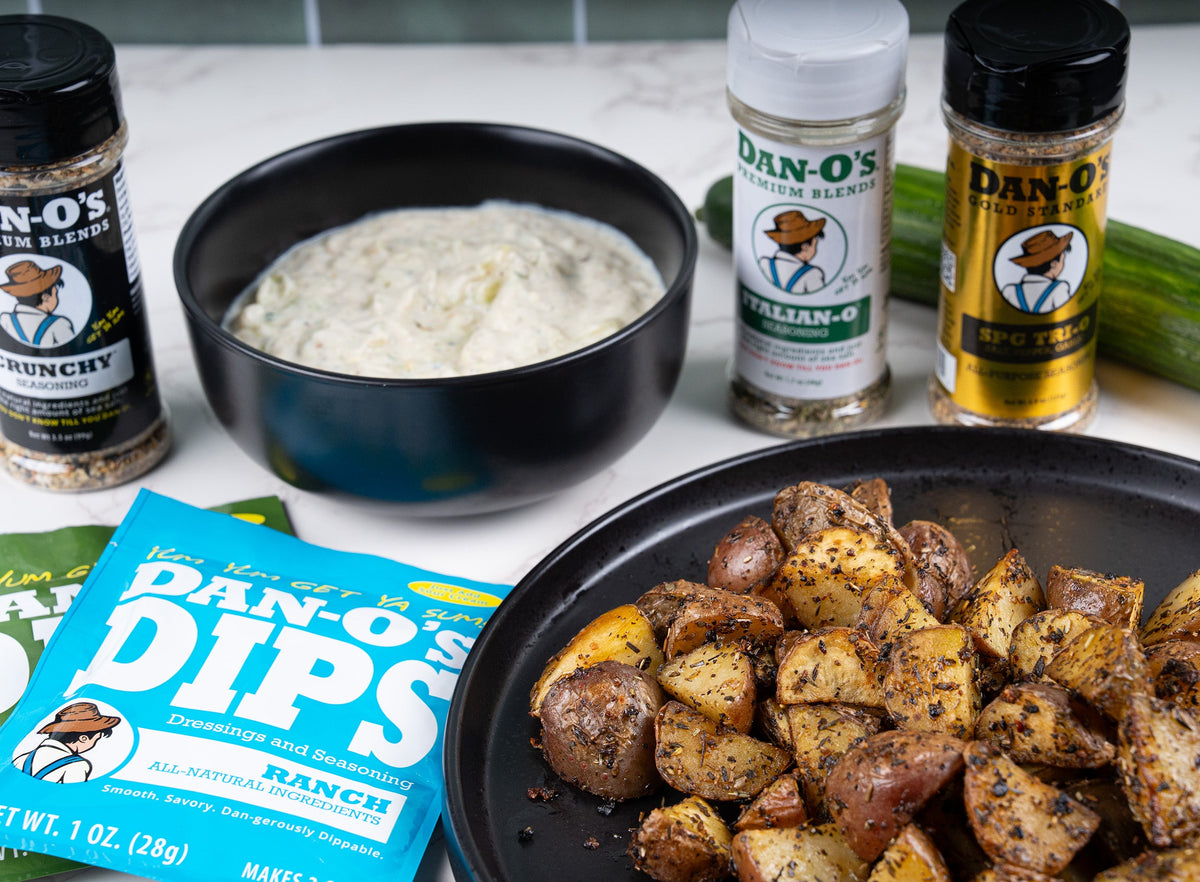 Crispy Potatoes with Tzatziki
