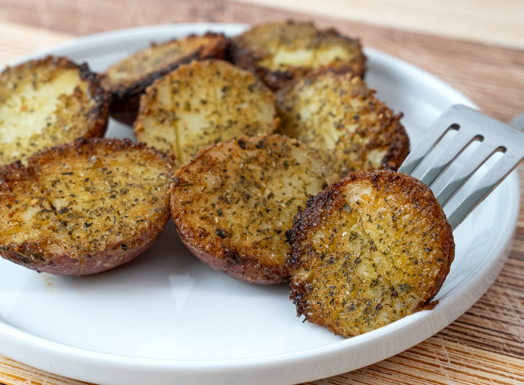 Ranch Cheesoning Parmesan Crusted Potatoes