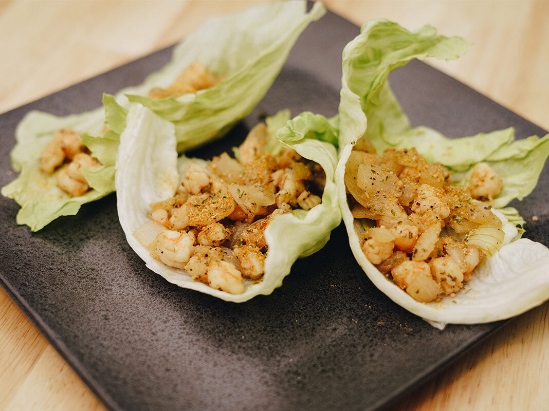 Black Pepper Shrimp Lettuce Wraps