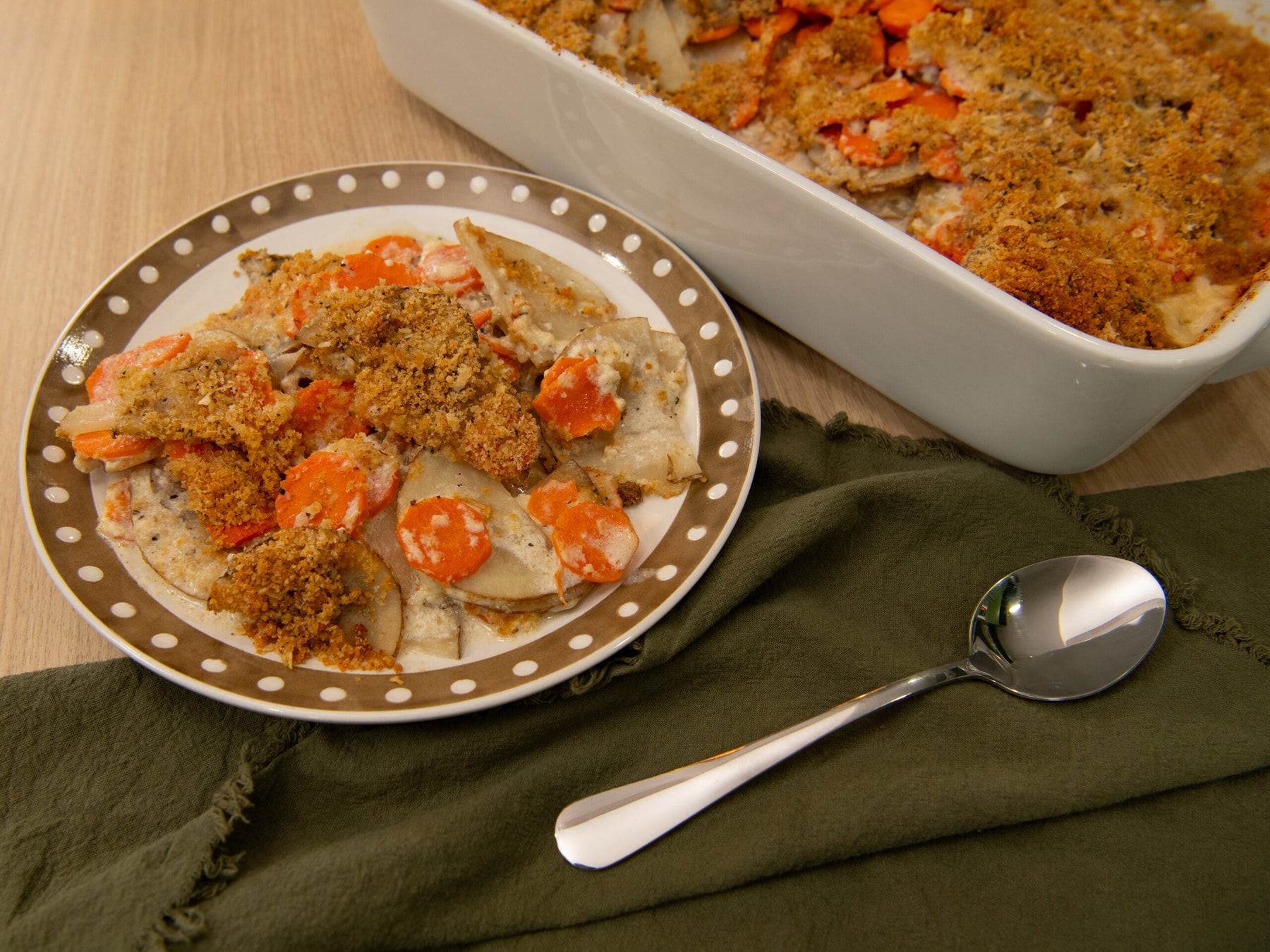 Carrot and Potato Gratin