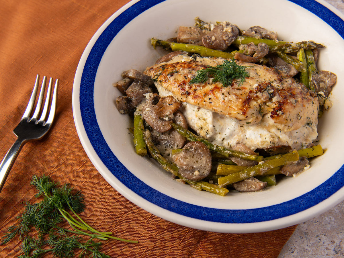 Creamy Dill Stuffed Chicken
