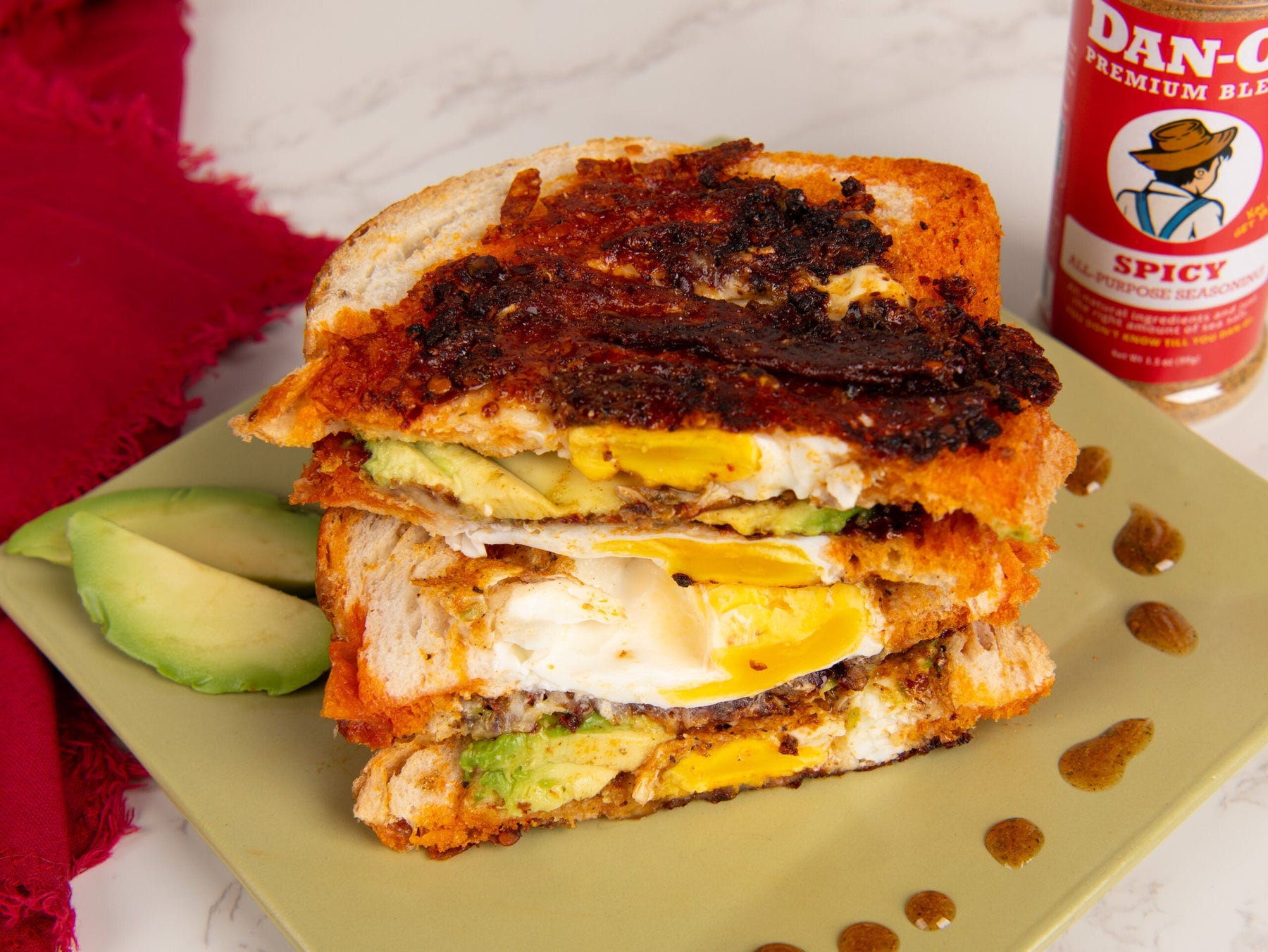 Chili Crunch Egg Sandwich