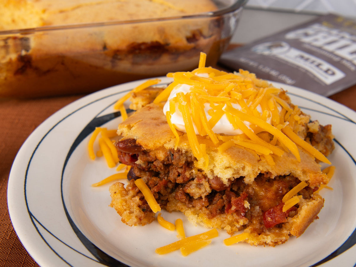 Chili Stuffed Cornbread