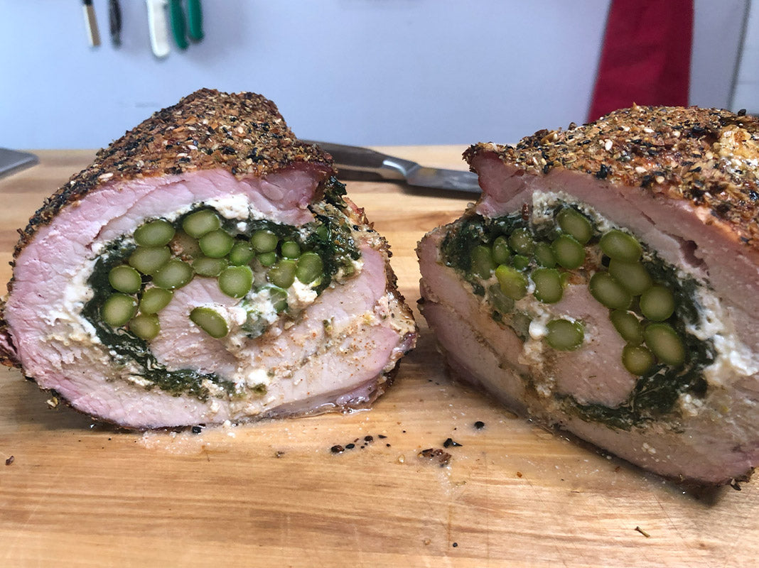 Smoked Stuffed Pork Tenderloin