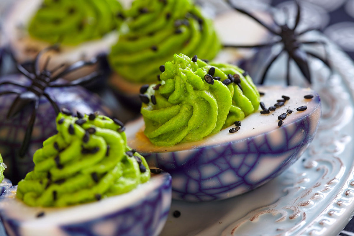 Creepy Deviled Eggs