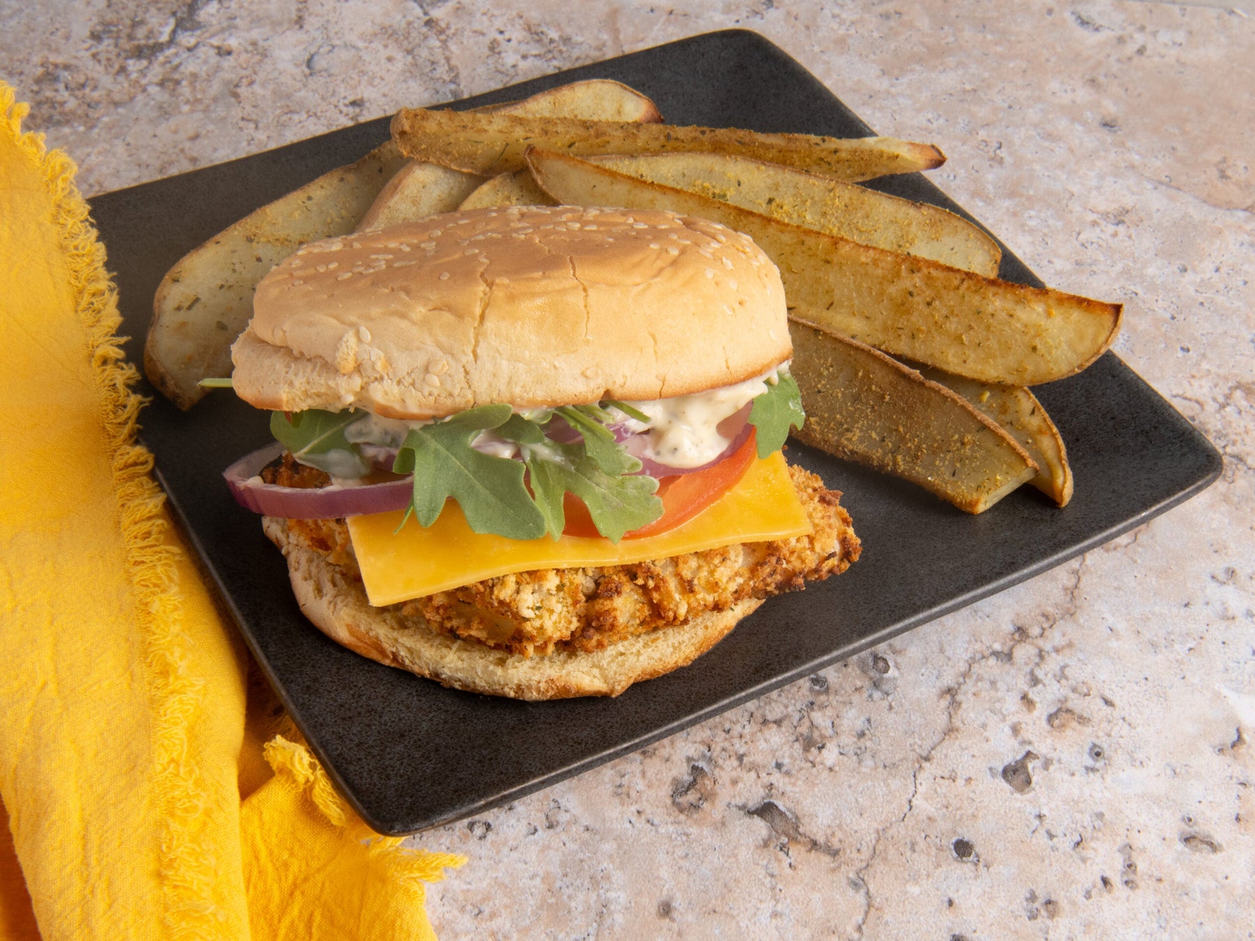 Lemon Pepper and Dill Fish Sandwich